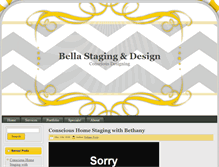 Tablet Screenshot of bellastaginganddesign.com